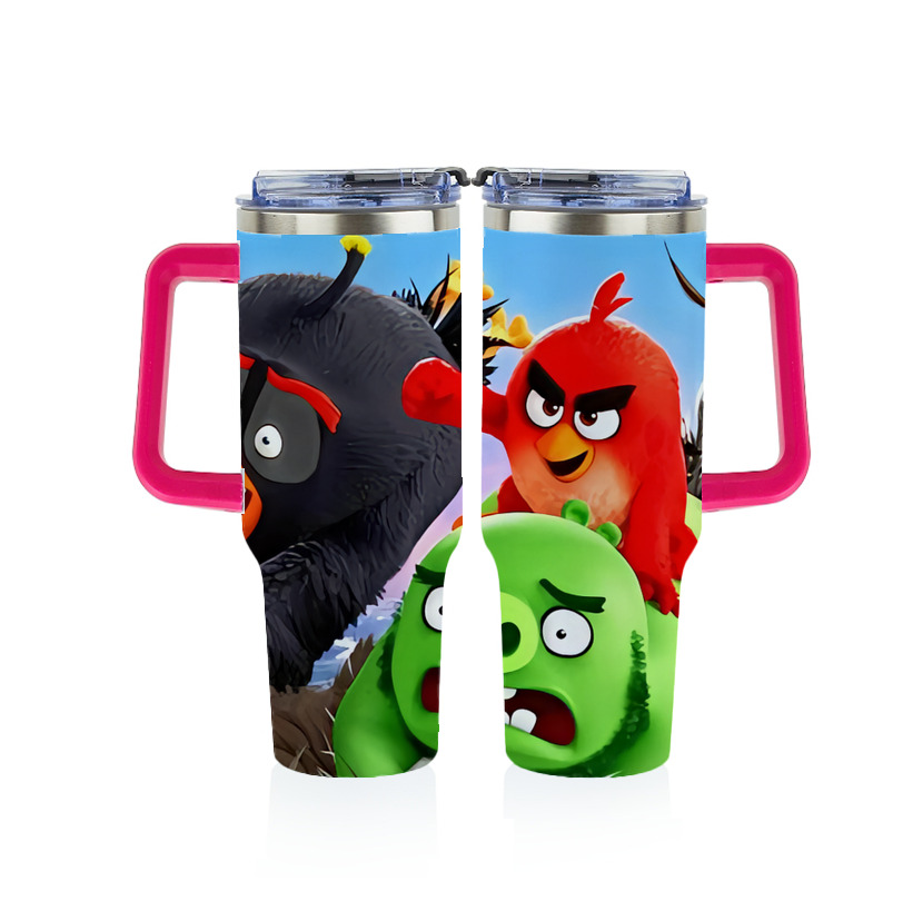 （画像用） Angry Birds アングリーバード 1200ｍLフルプリント車用タンブラー